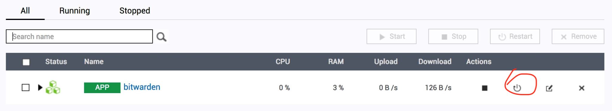 bitwarden docker image